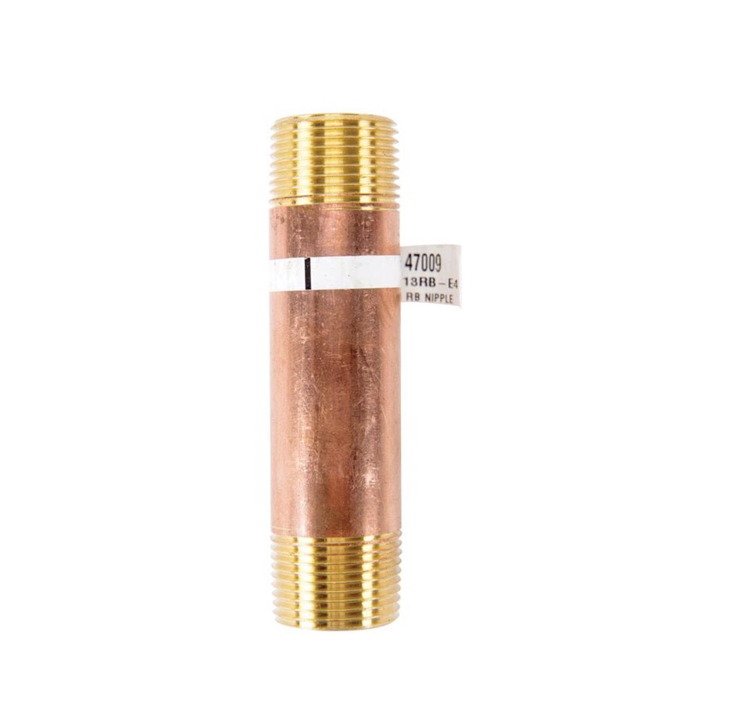 Homeplus+ 6JC126300201052 MPT Nipple, Red Brass