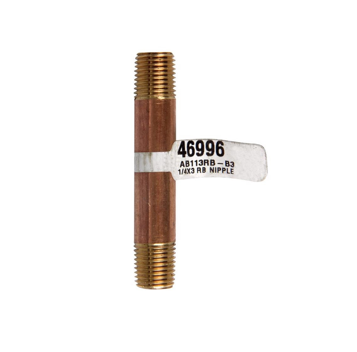 Homeplus+ 6JC126300201023 MPT Nipple, Red Brass