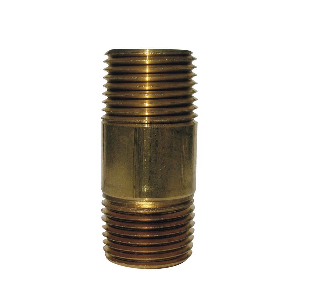 Homeplus+ 6JC126300201039 MPT Nipple, Red Brass