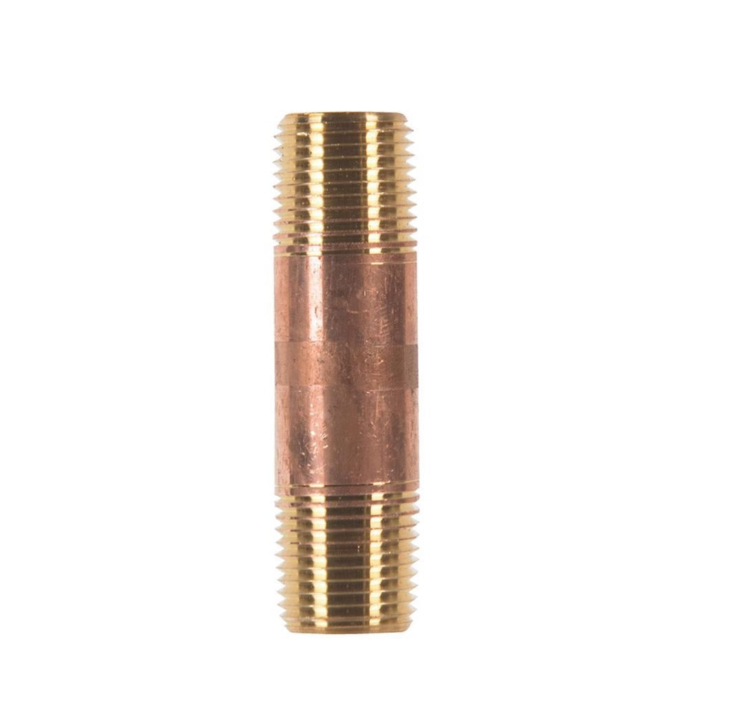 Homeplus+ 6JC126300201041 MPT Nipple, Red Brass