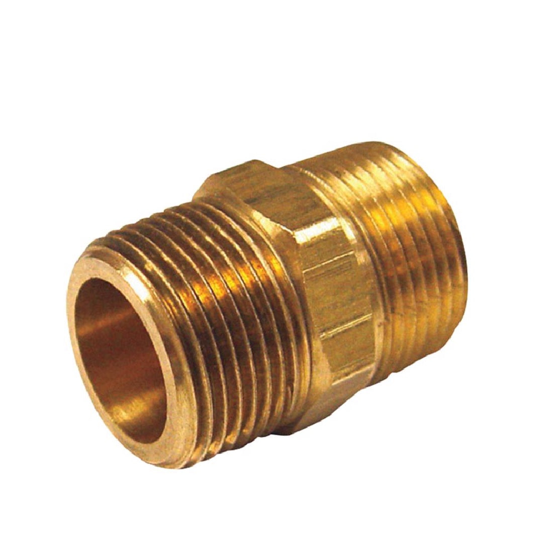 Homeplus+ 6JC101010721015 Reducing Hex Nipple, Brass