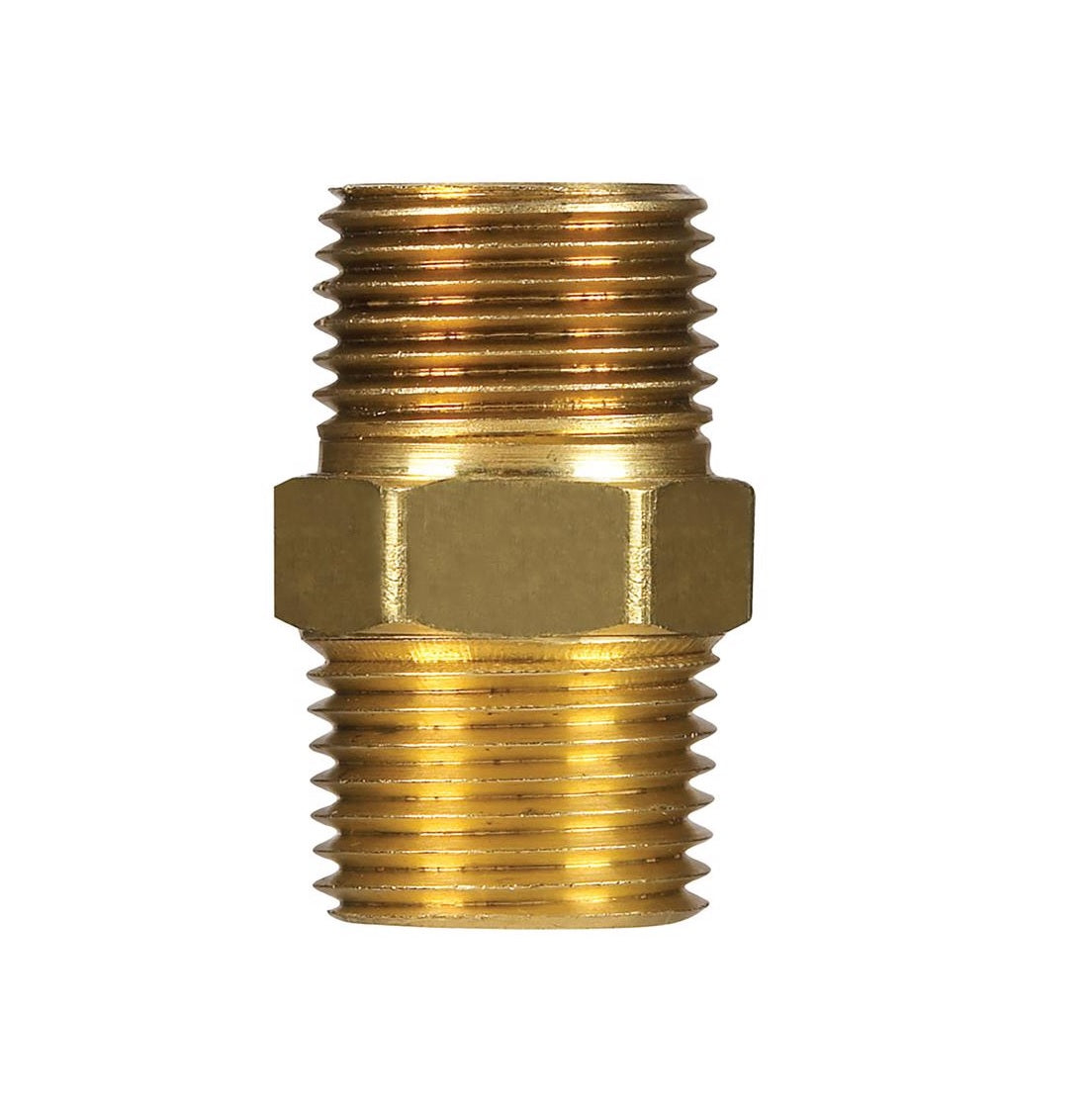 Homeplus+ 6JC101010721016 Reducing Hex Nipple, Brass