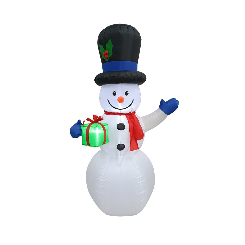 Hometown Holidays 90841/90341 Christmas Inflatable Snowman, White