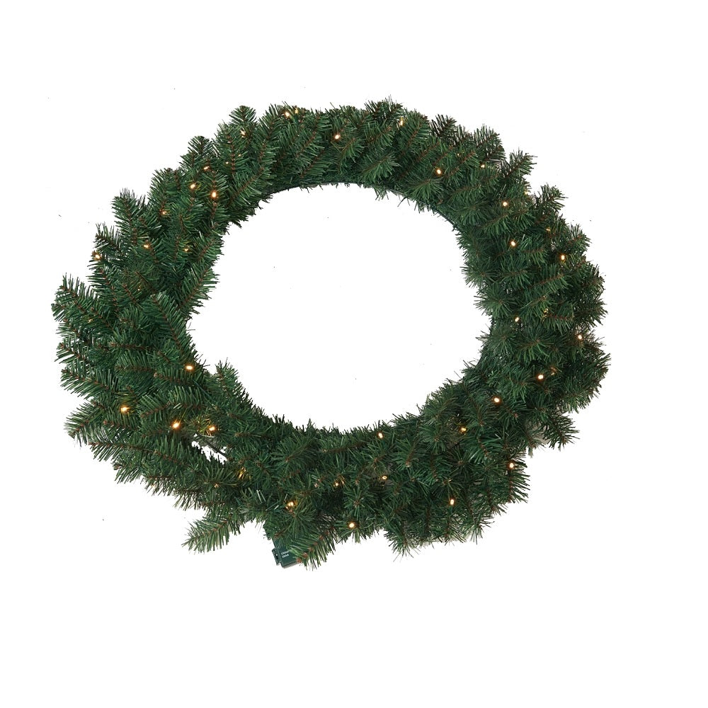 Hometown Holidays 61938 Sheared Nobel Christmas Wreath, Green, PVC