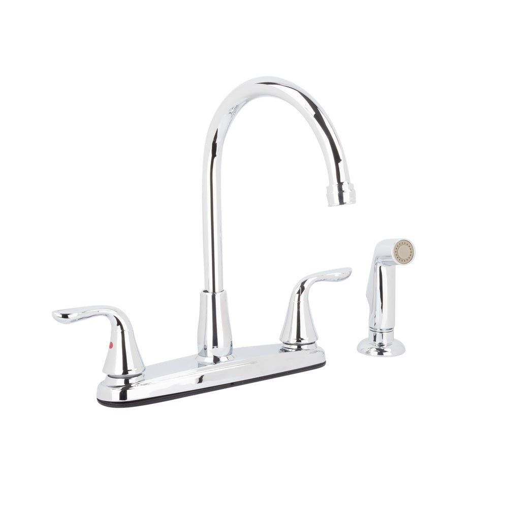 Homewerks 015 32154CP Exquisite Two Handle Kitchen Faucet, Chrome