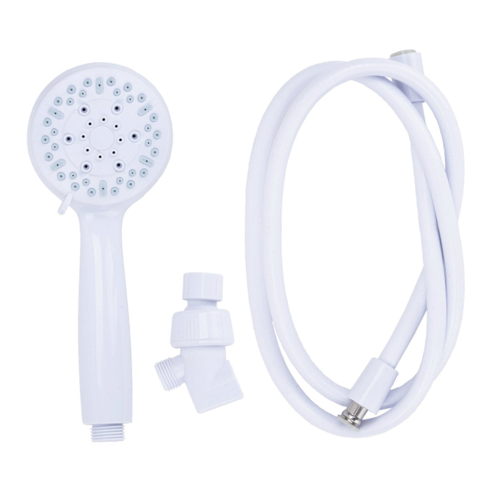 Homewerks 520 3150WT-WS Exquisite 3 Settings Handheld Showerhead, White