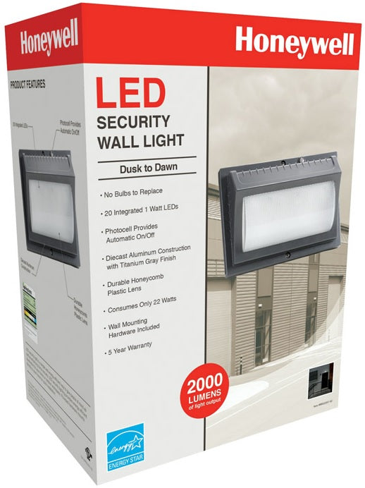 Honeywell ME022051-82 LED Security Wall Light, 120 Volts, 22 Watts