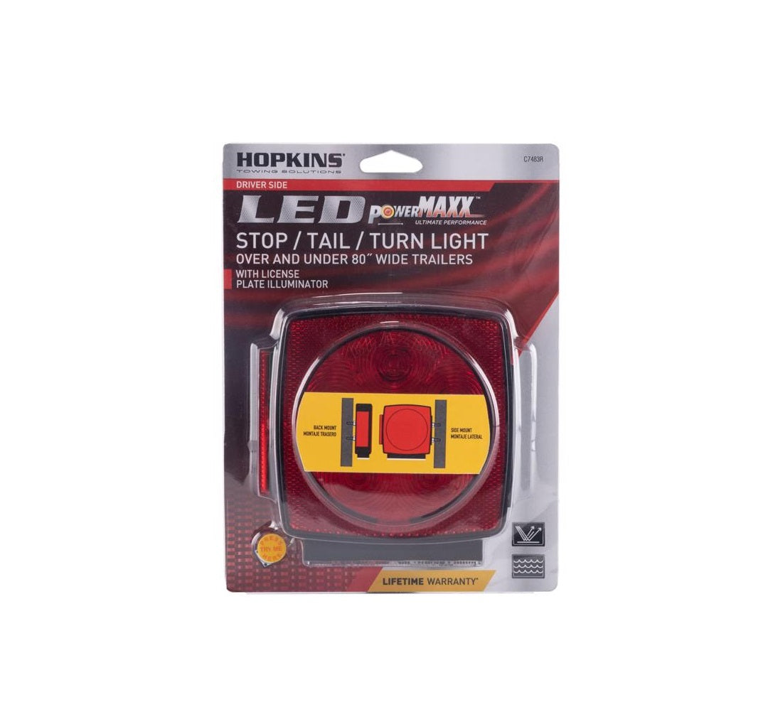 Hopkins C7483RTM Square Trailer LED Light, ABS Plastic