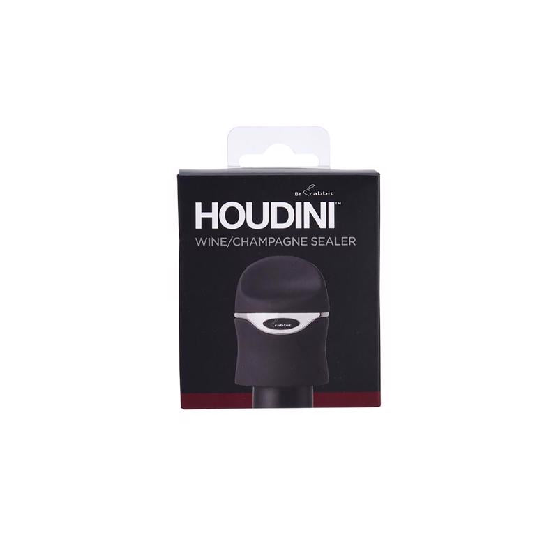 Houdini 5273272 Wine/Champagne Sealer, Plastic/Silicone