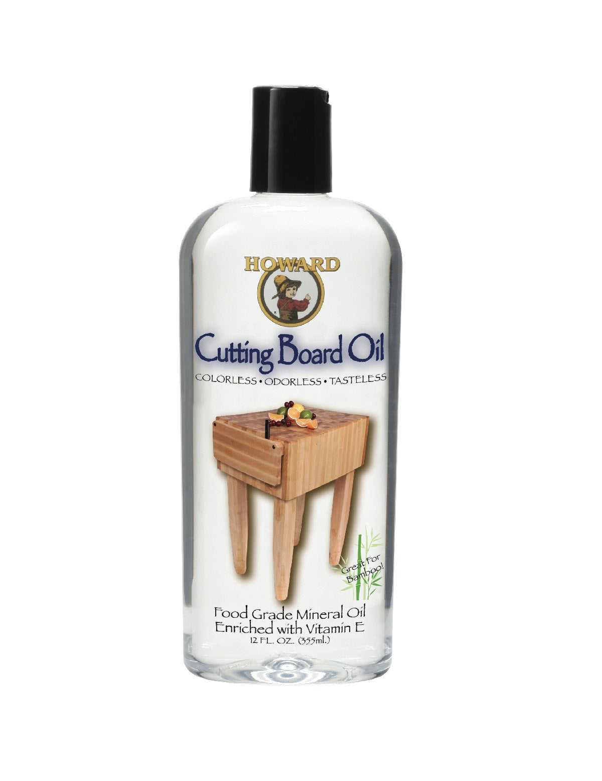 Howard BBB012 Cutting Board Oil, 12 oz Bottle