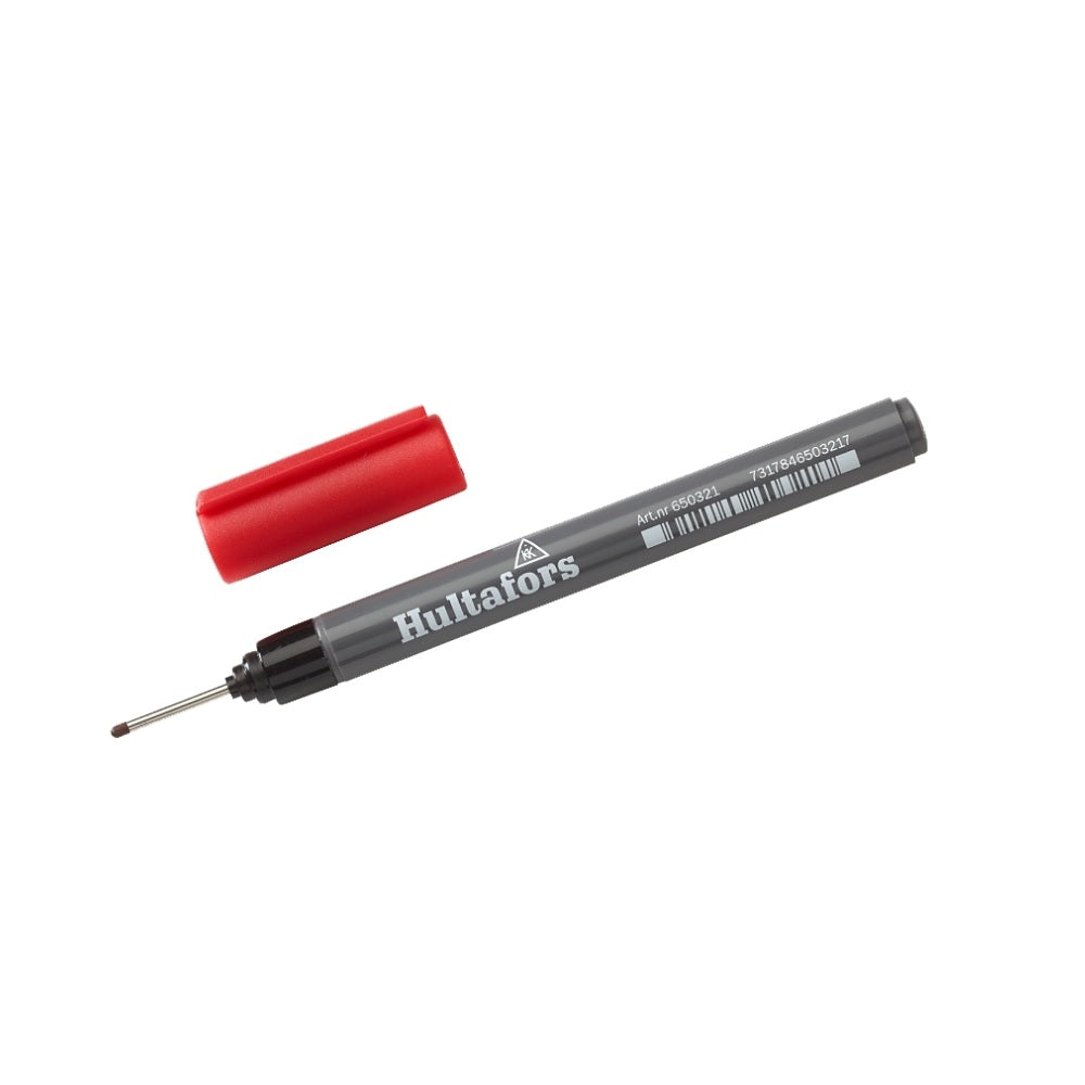 Hultafors 650320 Ink Deep-Hole Marker, Red