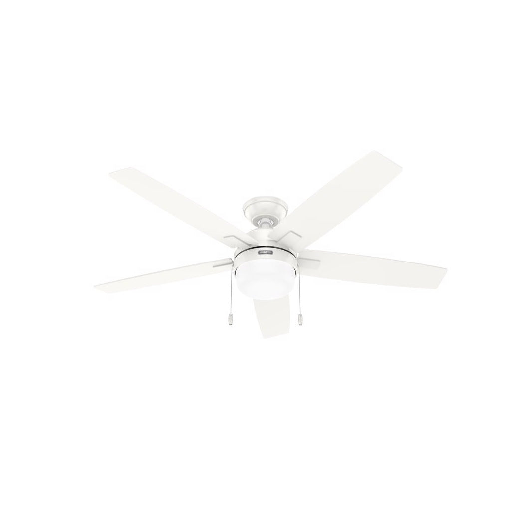 Hunter Fan 52487 Anisten LED Ceiling Fan, White, Matte