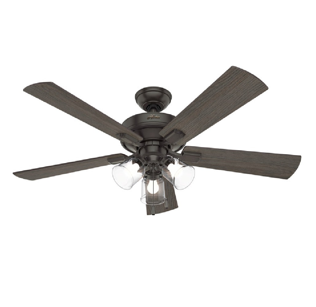 Hunter Fan 54205 Indoor Ceiling Fan, Bronze, 52" W