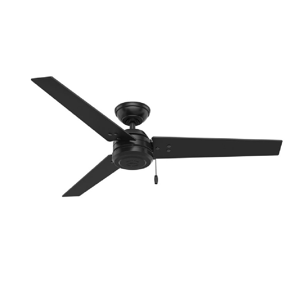 Hunter Fan 59264 Indoor and Outdoor Ceiling Fan, Matte, Black, 52"