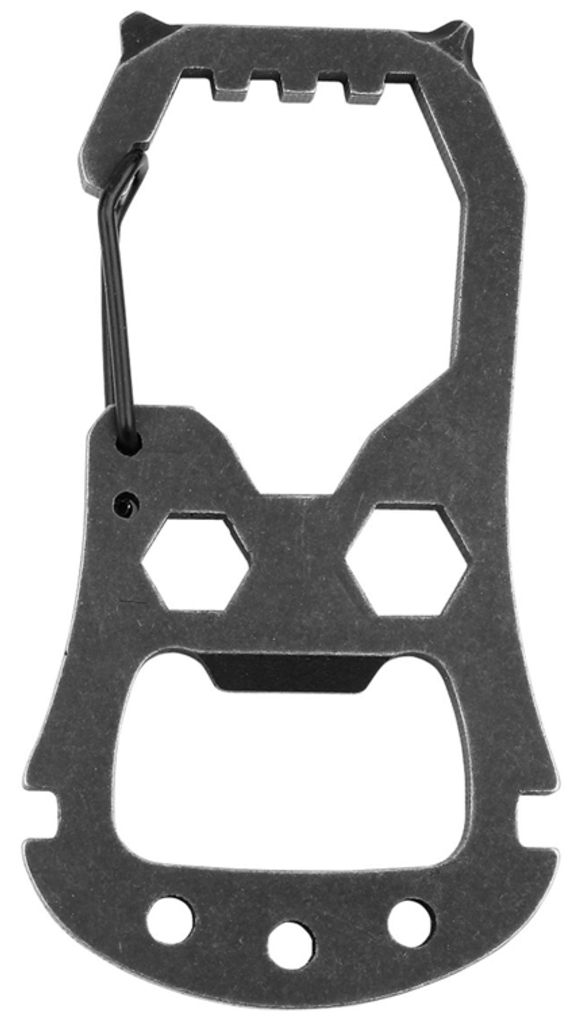 Hy-Ko KC622 2GO Flat Fish Key Chain Tool, Black