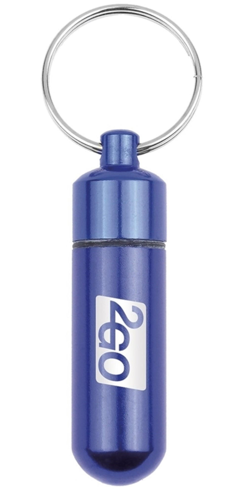 Hy-Ko KC608 2GO Mini Survival Capsule Key Chain, Blue