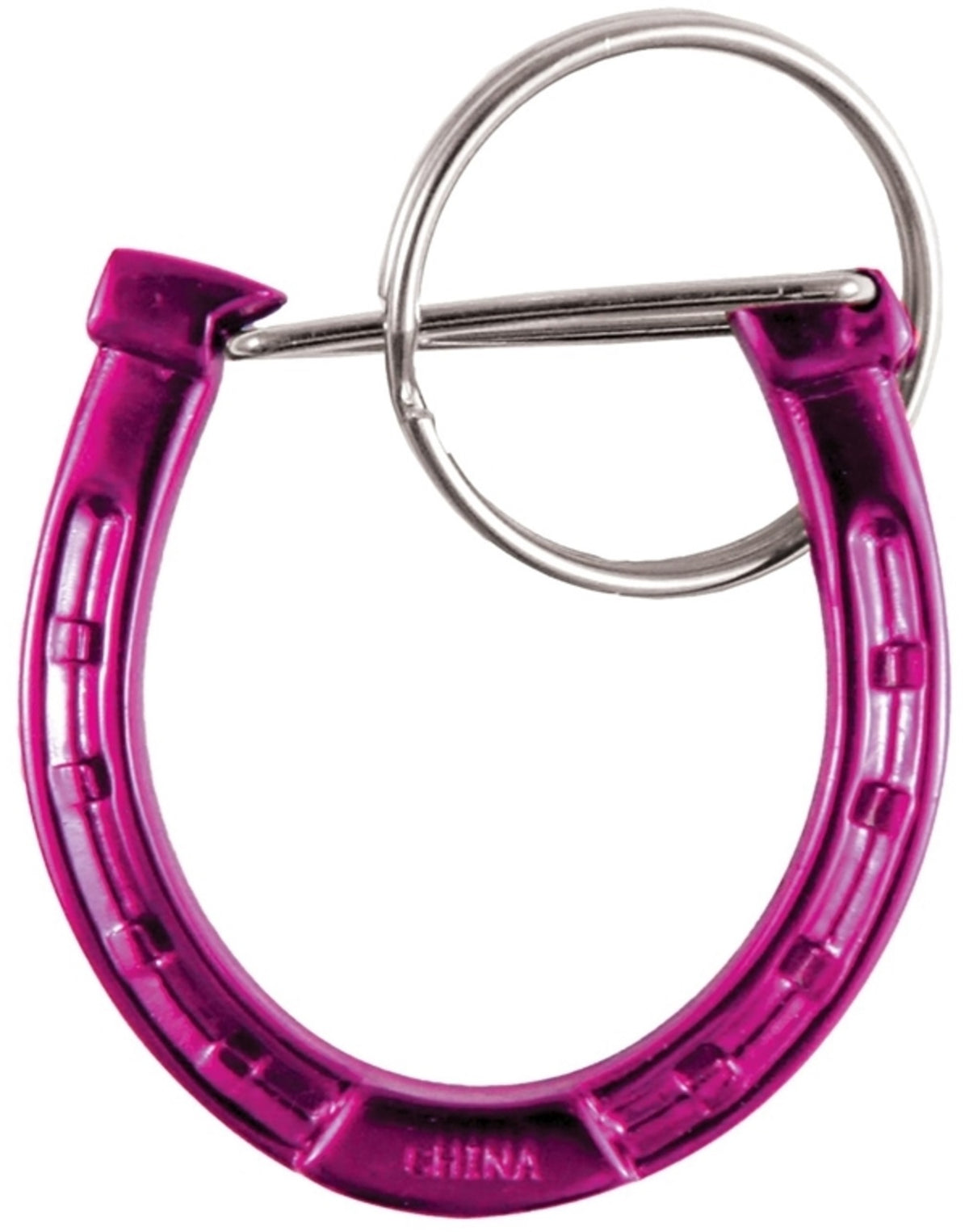 Hy-Ko KC525 Horseshoe C-Clip Carabiner, Pink