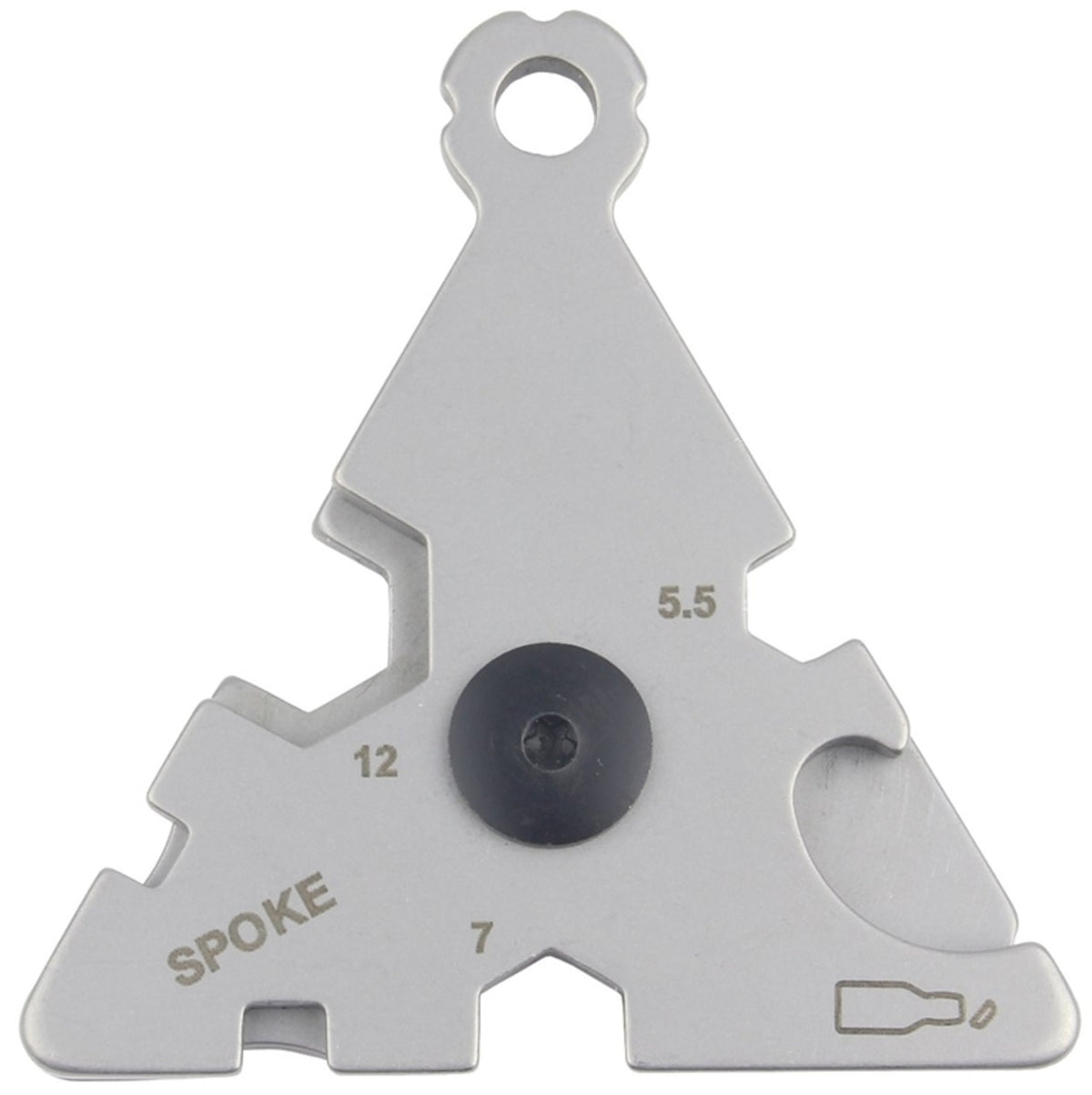 Hy-Ko KC617 Triangle Multi-Tool Key Chain, Silver