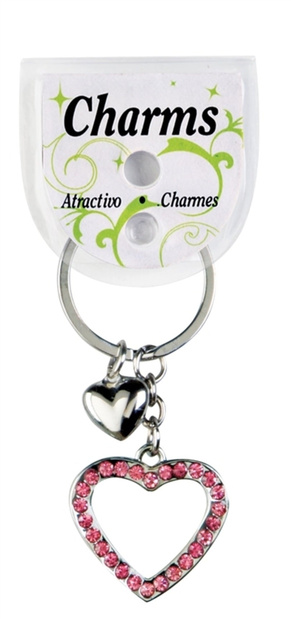 Hy-Ko KH404 Bling Gem Heart Key Ring