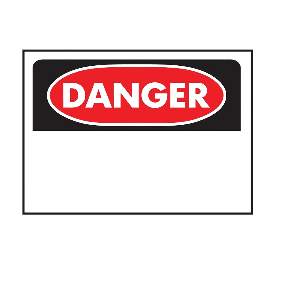 Hy-Ko 523 Rectangular Danger Sign, Polyethylene