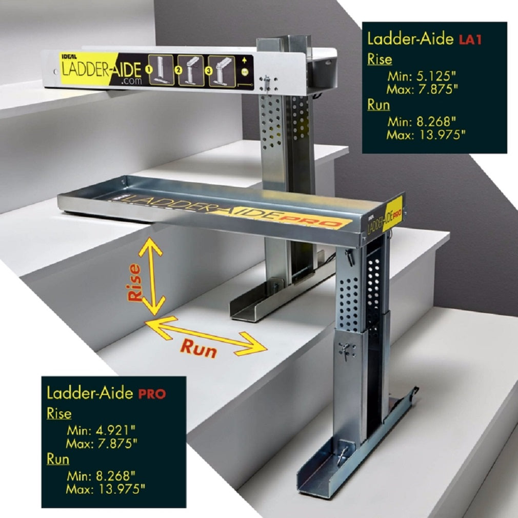 Ideal Security LAP1 Ladder-Aide Pro Adjustable Ladder Leveler, Steel