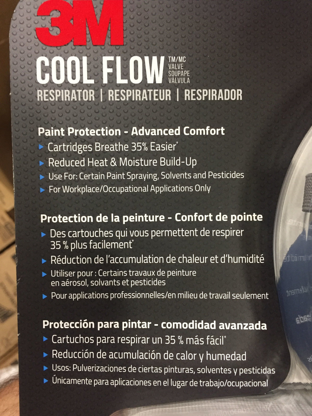 3M 7512PA1-A Professional Series Paint Sprayer P95 Valved Respirator, Medium