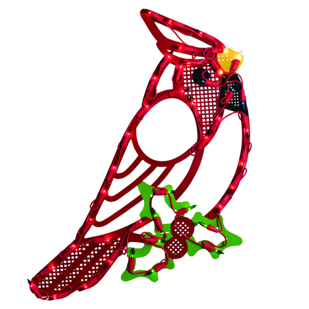 Impact Innovations 95606 Christmas Cardinal Window Silhouette, Red