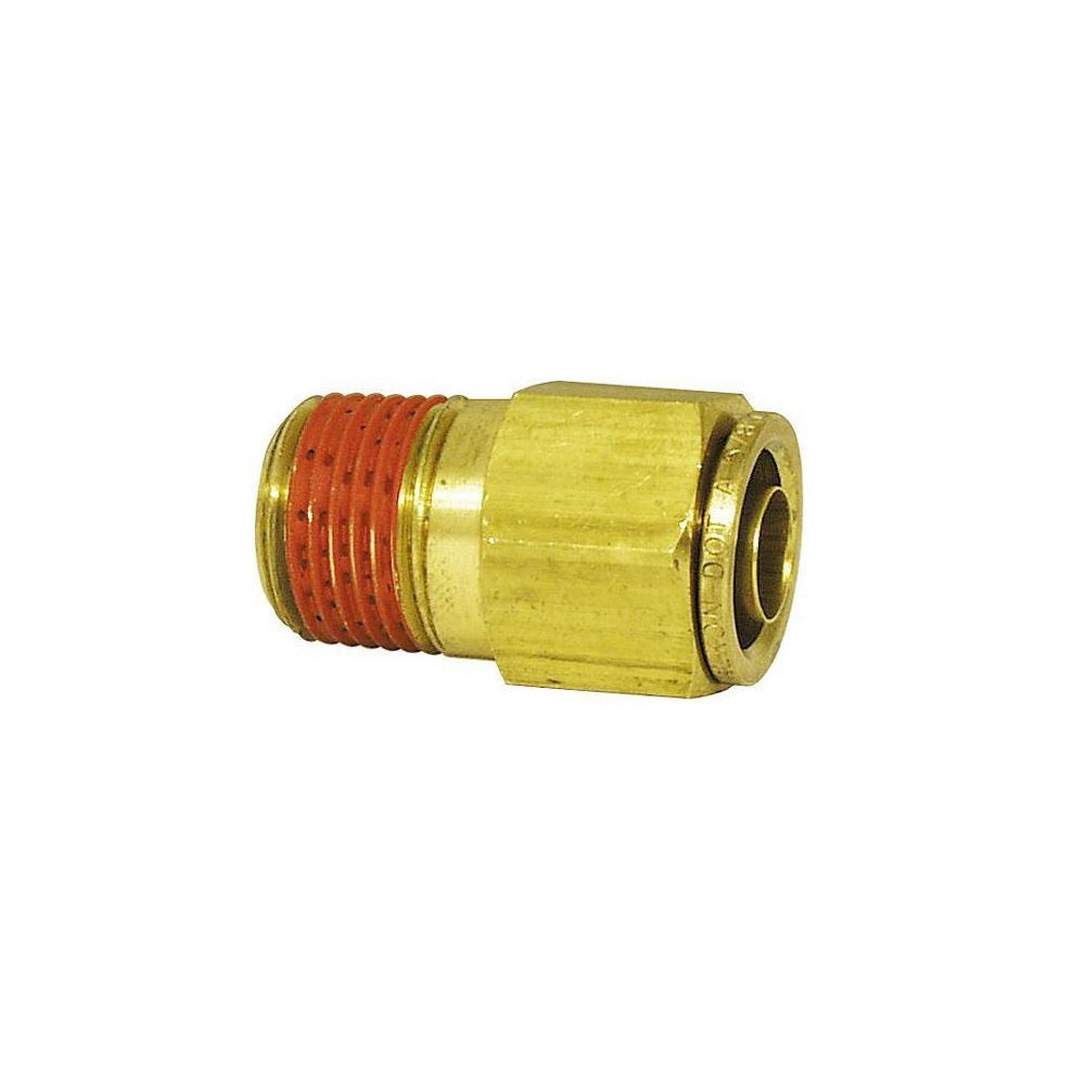 Imperial 91223 Push-To-Connect Air Brake Fitting, Brass, 3/8" x 1/4", Per Package Of 5