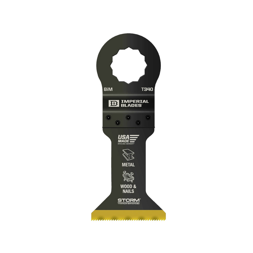 Imperial Blades IBSCT340-1 Super Cut Multi-Material Storm Titanium Metal/Wood Blade, 1-3/4"