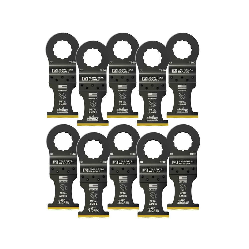 Imperial Blades IBSCT360-10 Super Cut STORM TiN Carbide Tooth Blade, 1-3/8", Pack of 10