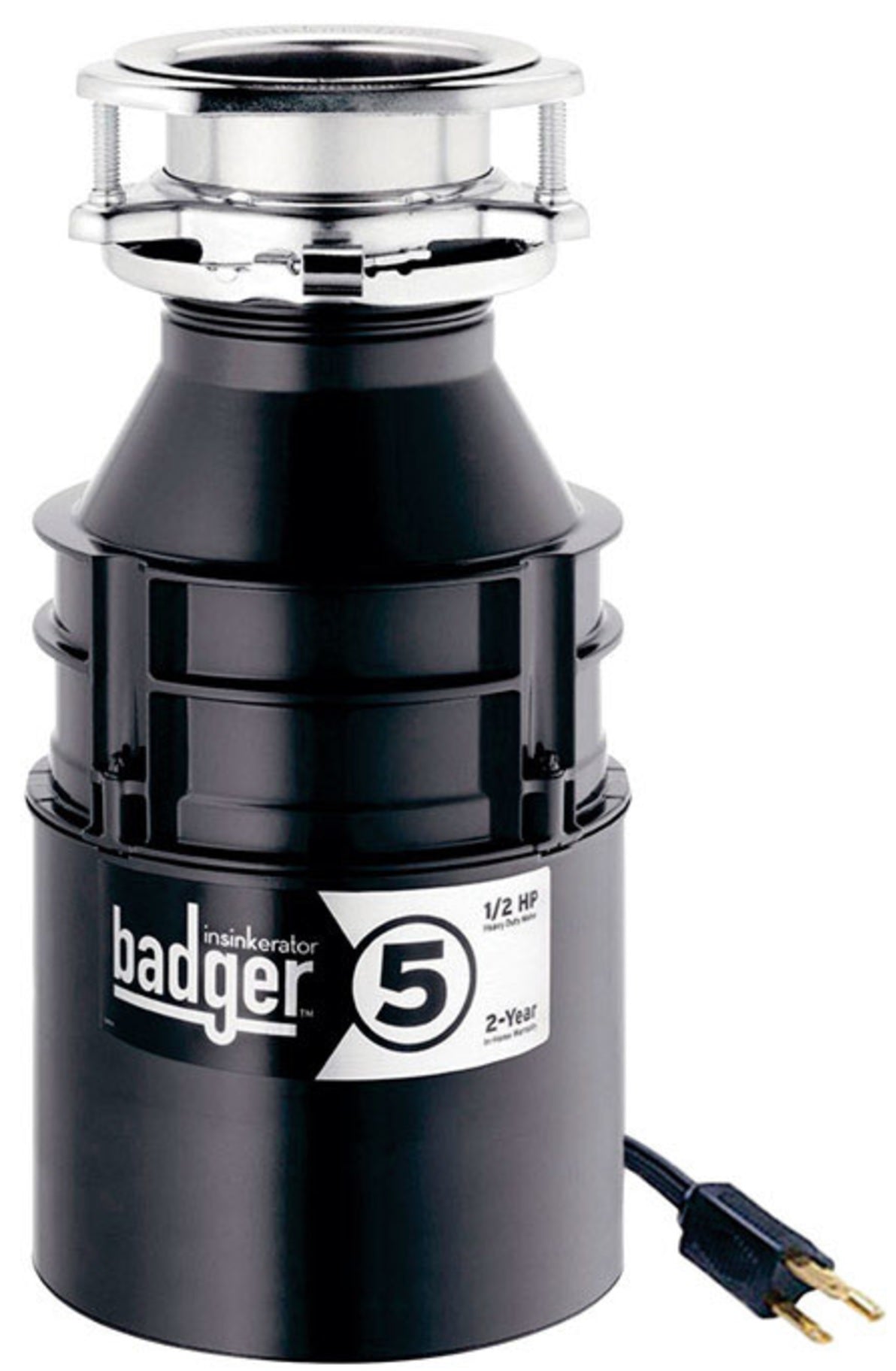 InSinkErator BADGER5WCORD Badger Garbage Disposal, 1/2 HP