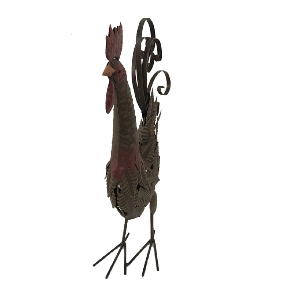 Infinity 18A0128 Rooster Statuary, Iron, Multi Color