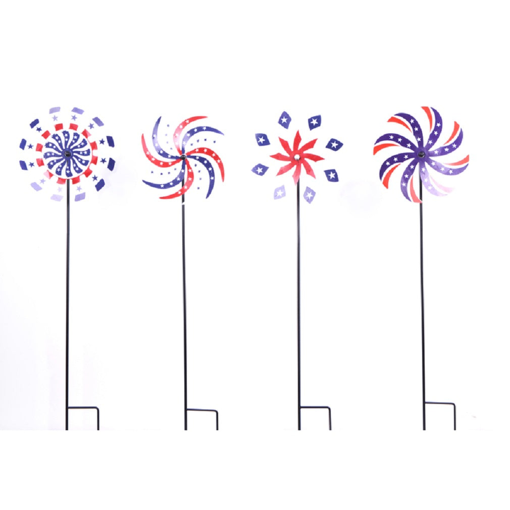 Infinity JS-C145 Patriotic Outdoor Spinner, Iron, Multi Color