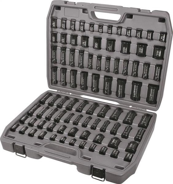 Ingersoll-Rand SK34C86N Mixed Length Impact Socket Set, 86 Pieces ...