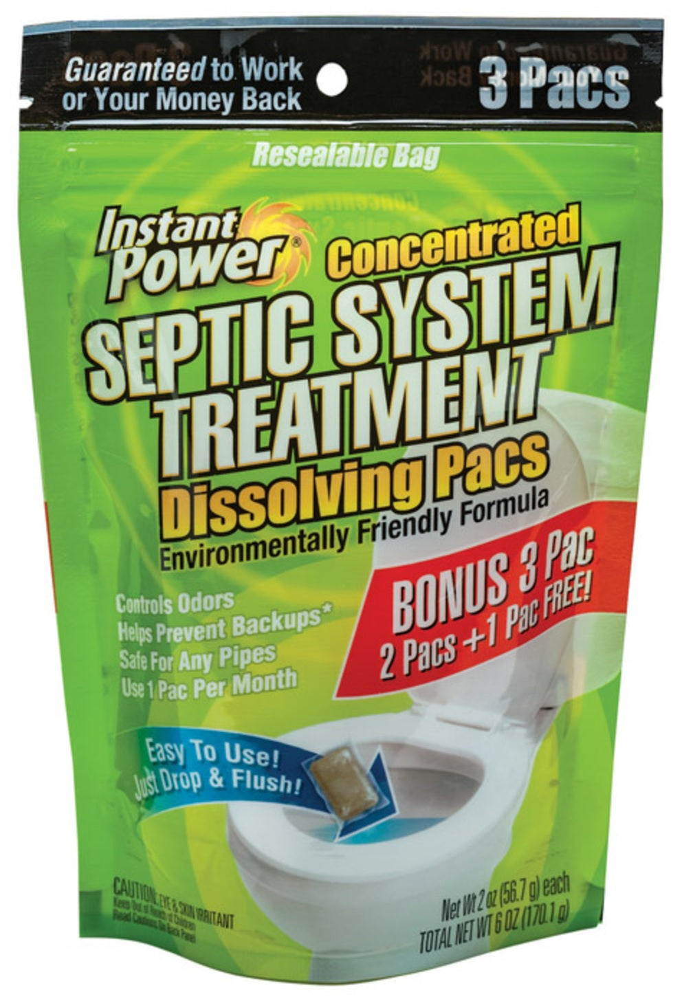Instant Power 1852 Packets Septic System Treatment