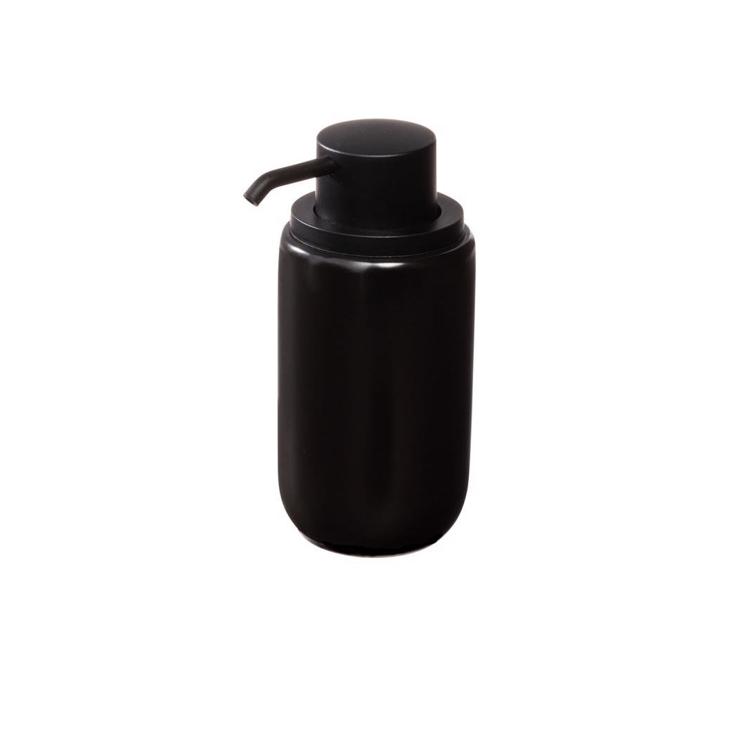 InterDesign 51727 Counter Top Pump Soap Dispenser, Black, 12 Oz