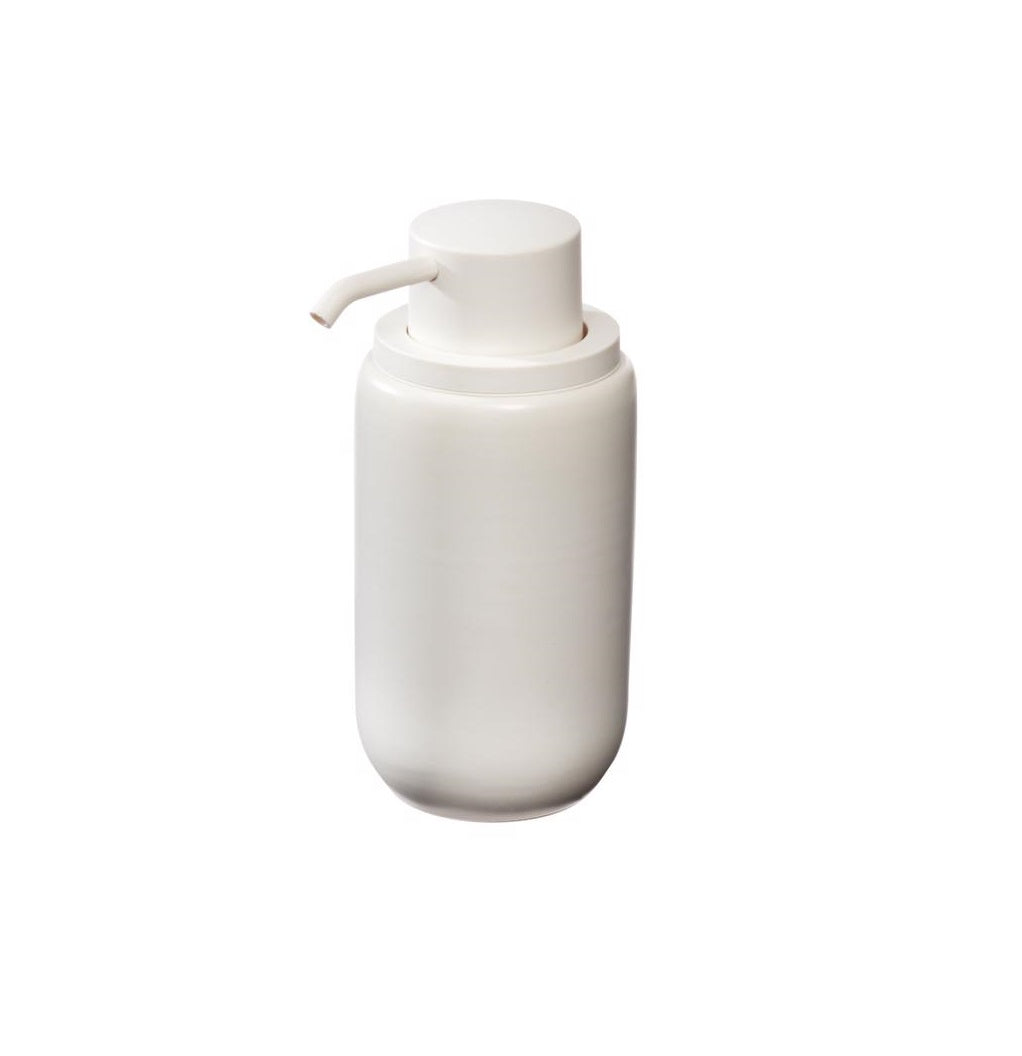 InterDesign 51721 Counter Top Pump Soap Dispenser, White, 12 Oz