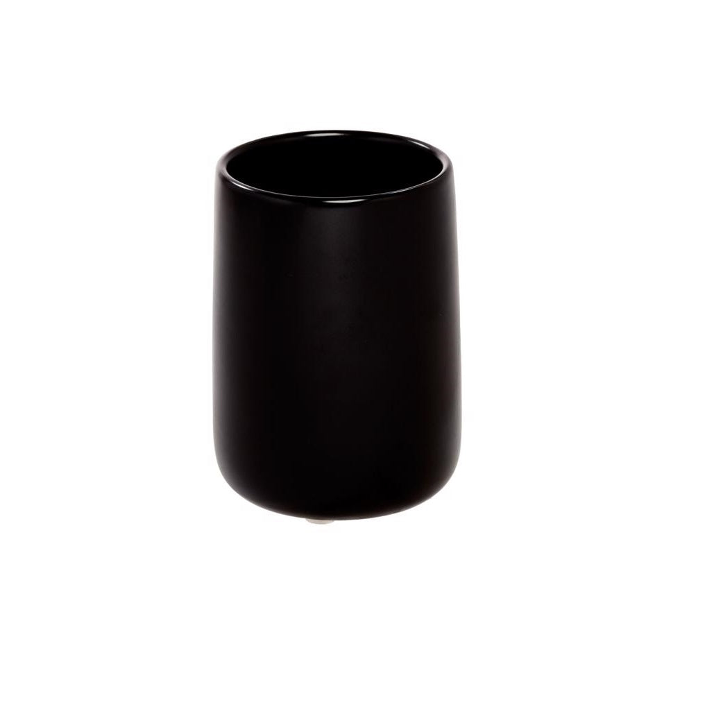 InterDesign 28227 Eco Vanity Tumbler, Black, Ceramic