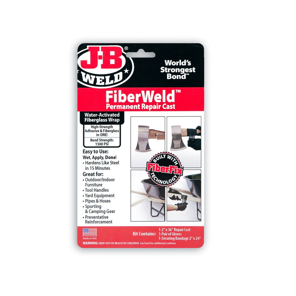 J-B Weld 38263 FiberWeld High Strength Permanent Fabric Adhesive, Black