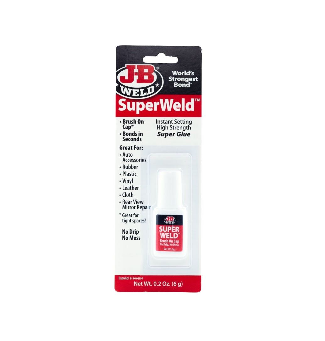 J-B Weld 33106H SuperWeld Glue, Clear, 6 g
