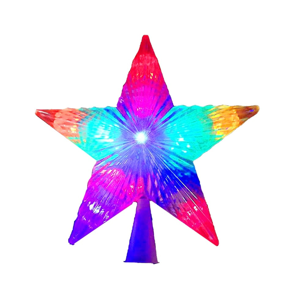 J Hofert 1986 Christmas Star Tree Topper, Multi-Color