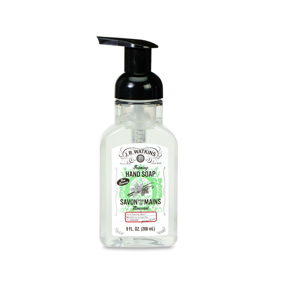 J.R. Watkins 20629 Foam Hand Soap, Vanilla Mint Scent, 9 Oz