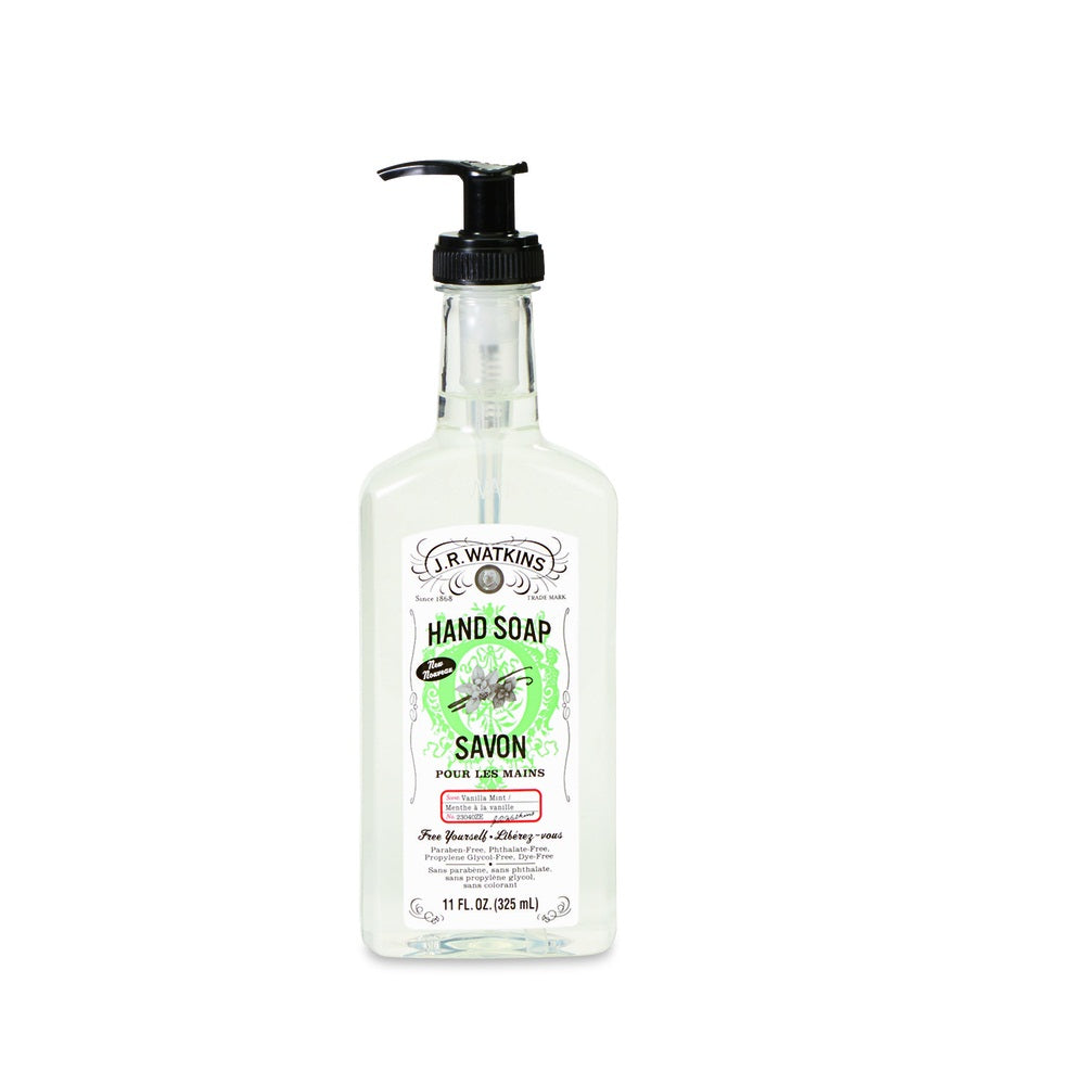 J.R. Watkins 23040 Liquid Hand Soap, Vanilla Mint Scent, 11 Oz