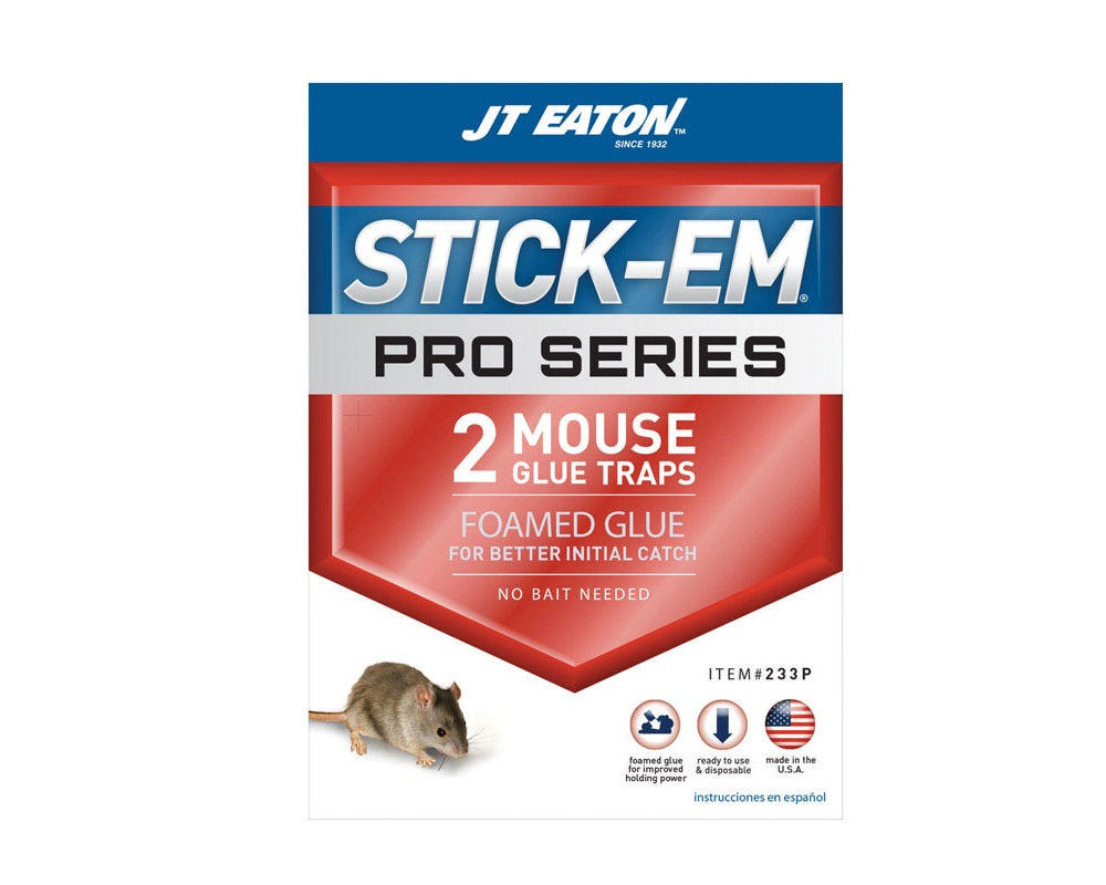 JT Eaton 233P Stick-Em Pro Series Animal Glue Trap, Small