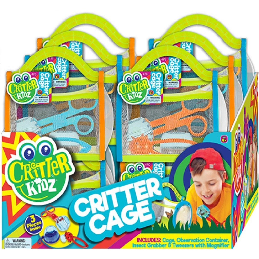 Ja-Ru 5419 Critter Kidz Critter Cage, Plastic, Assorted Color