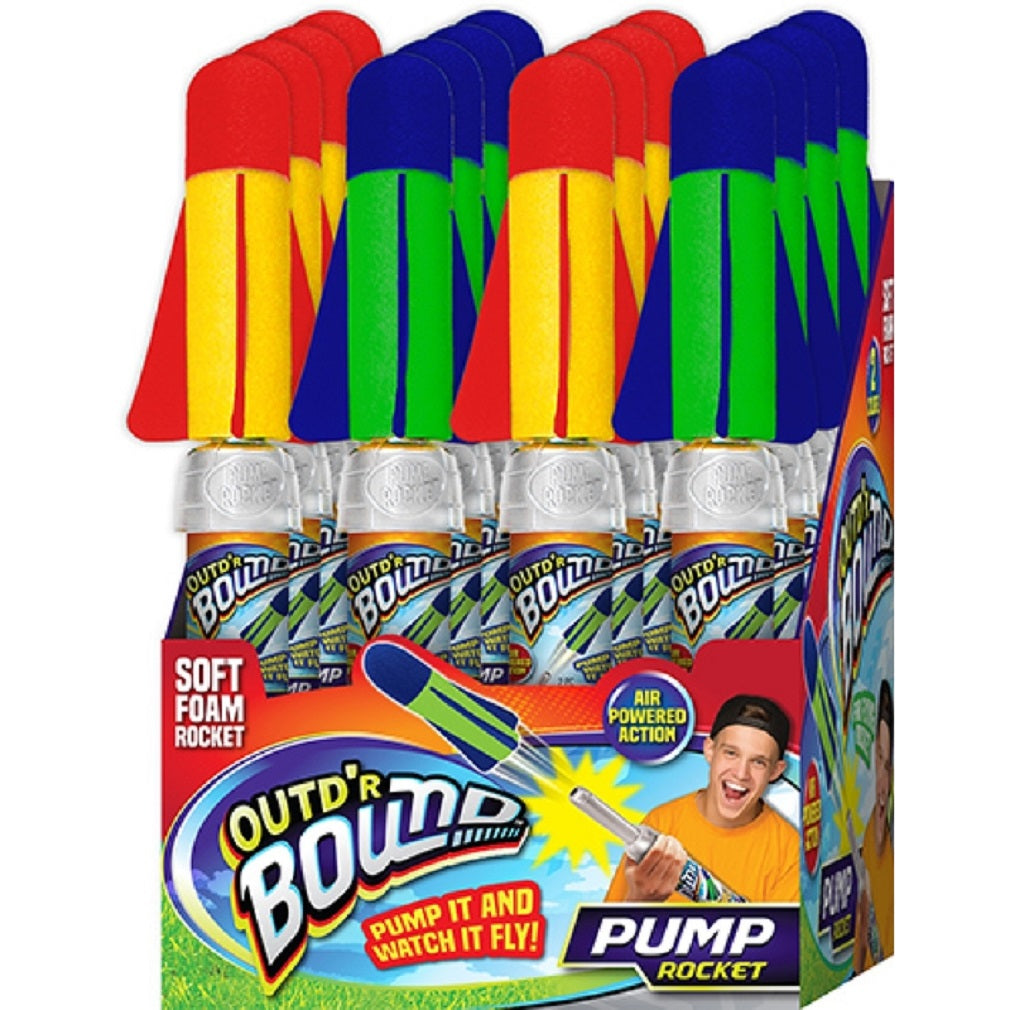 Ja-Ru 673 Outd'r Bound Pump Rocket, Foam, Assorted