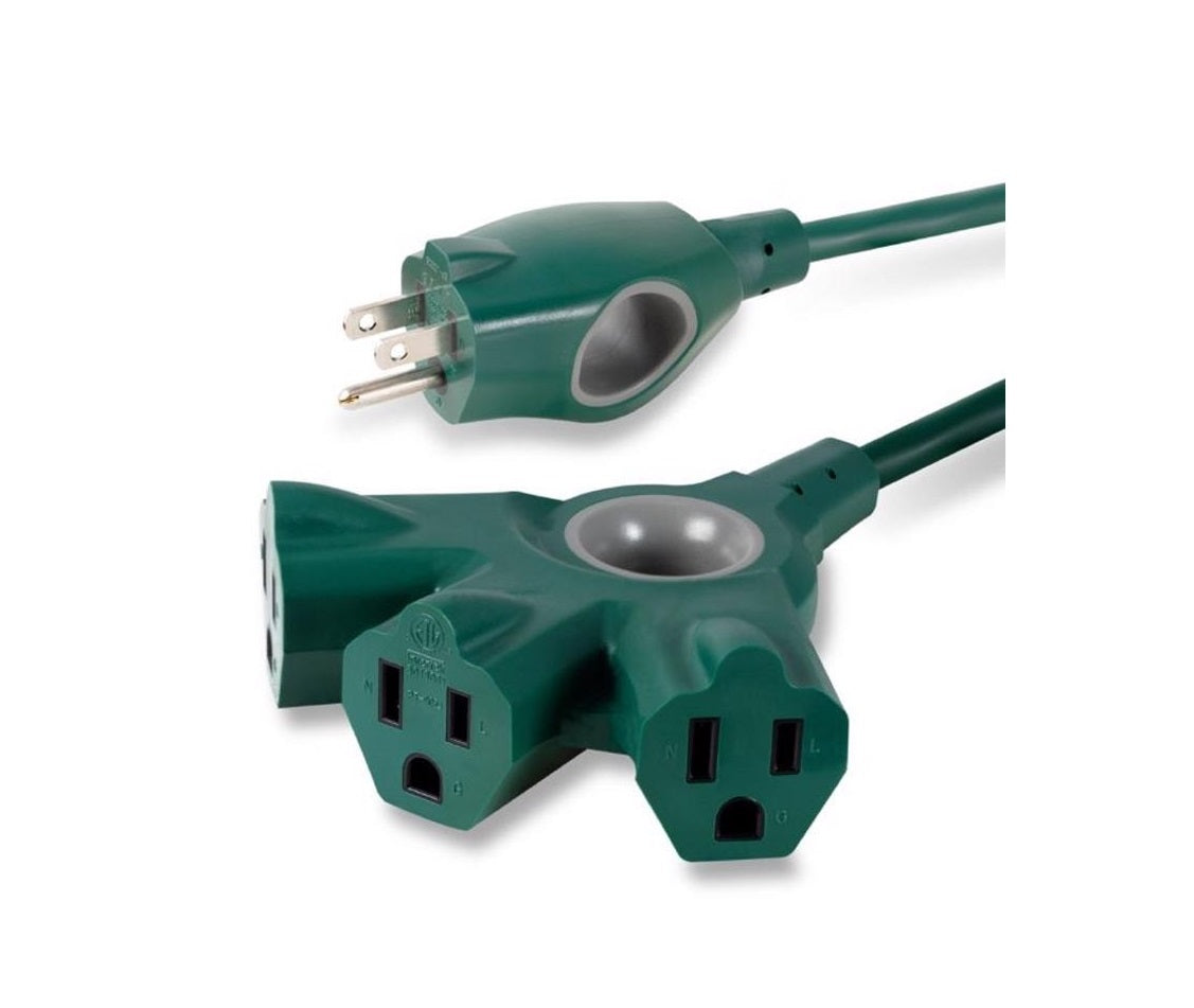 Jasco SPC6253ZG/37-T1 Philips Indoor or Outdoor Extension Cord, Green