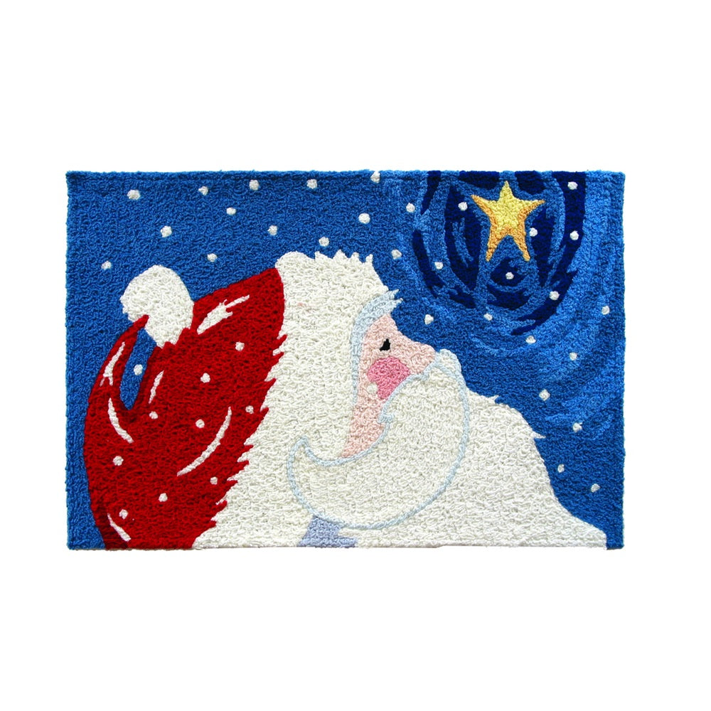 Jellybean JBL-AZ005 Star Gazing Santa Accent Rug, 30 Inch x 20 Inch