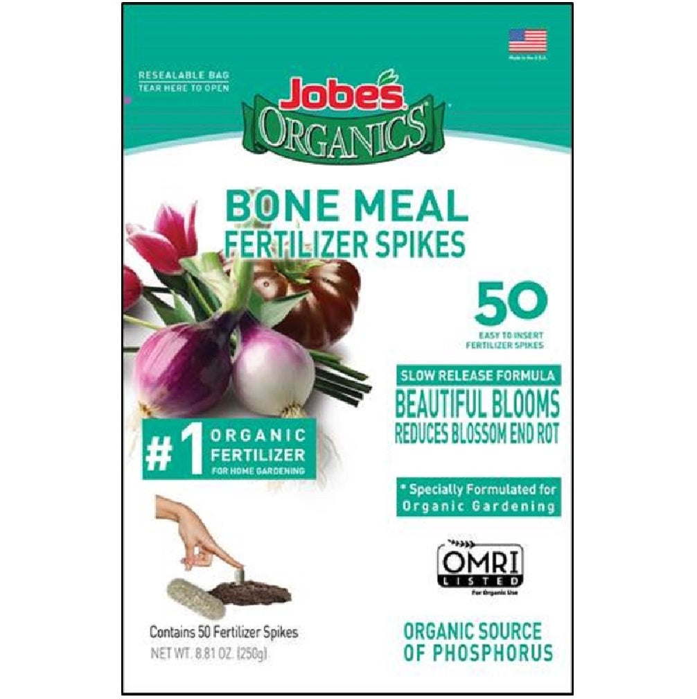 Jobe's 06328 Organics Bone Meal Fertilizer Spikes, 2-14-0