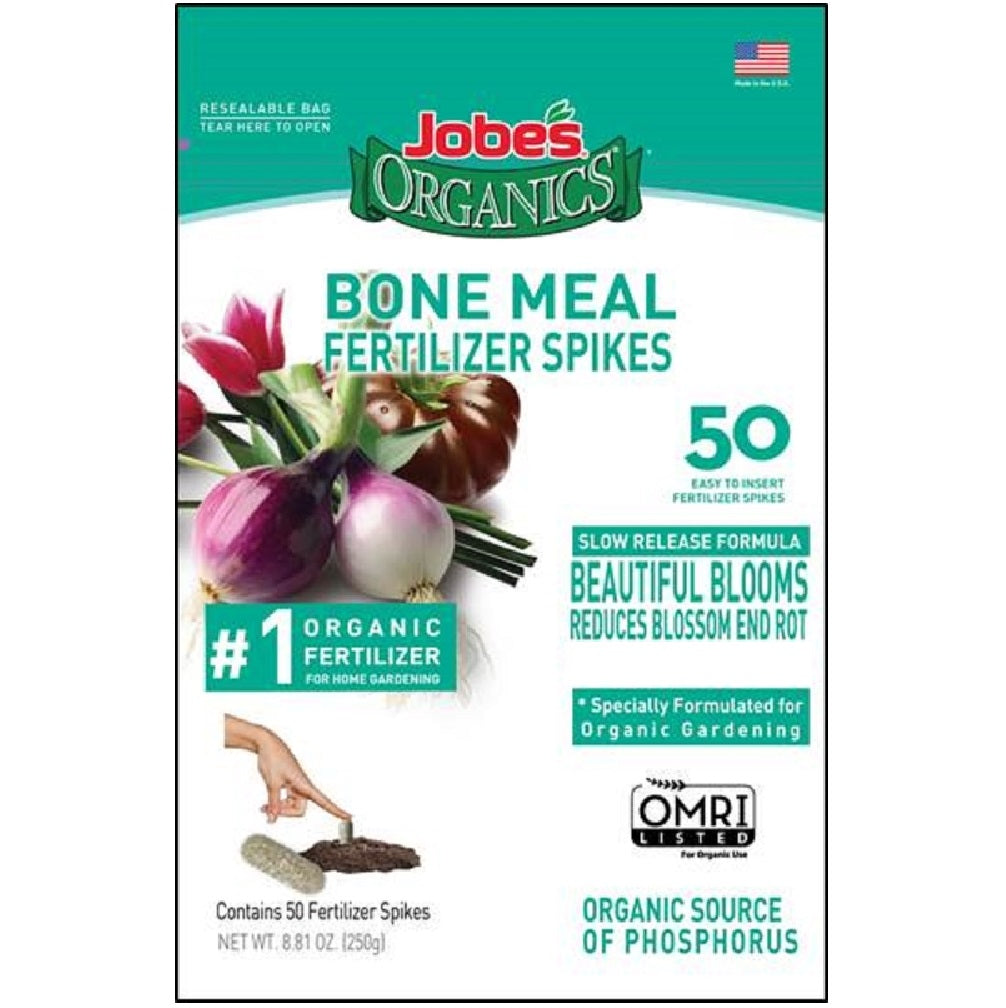 Jobe's 06328 Organics Bone Meal Fertilizer Spikes, 2-14-0